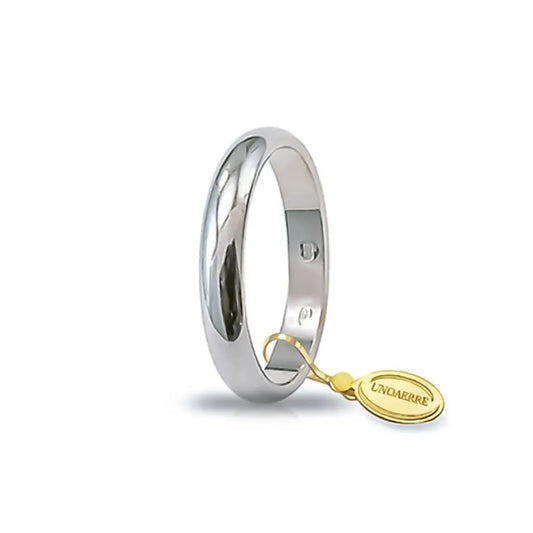 UNOAERRE - Fede Nuziale Classica gr.4 in oro bianco
