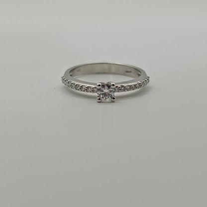 Anello Solitario 18kt Scalar