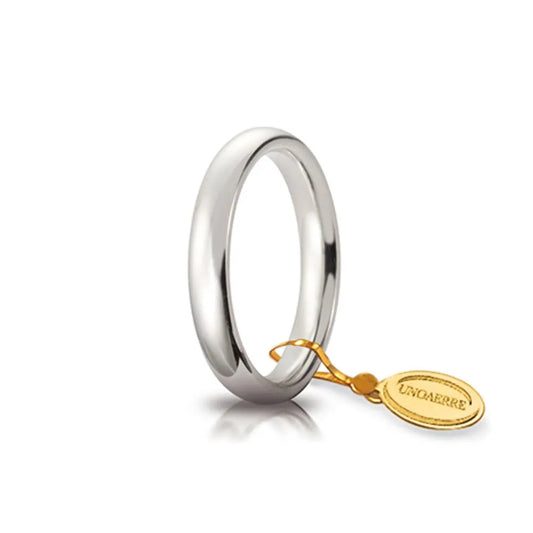 UNOAERRE - Fede Comoda mm 3,5 in oro bianco