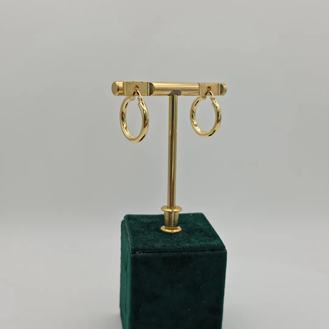 Orecchini Bombati In Oro Lucido