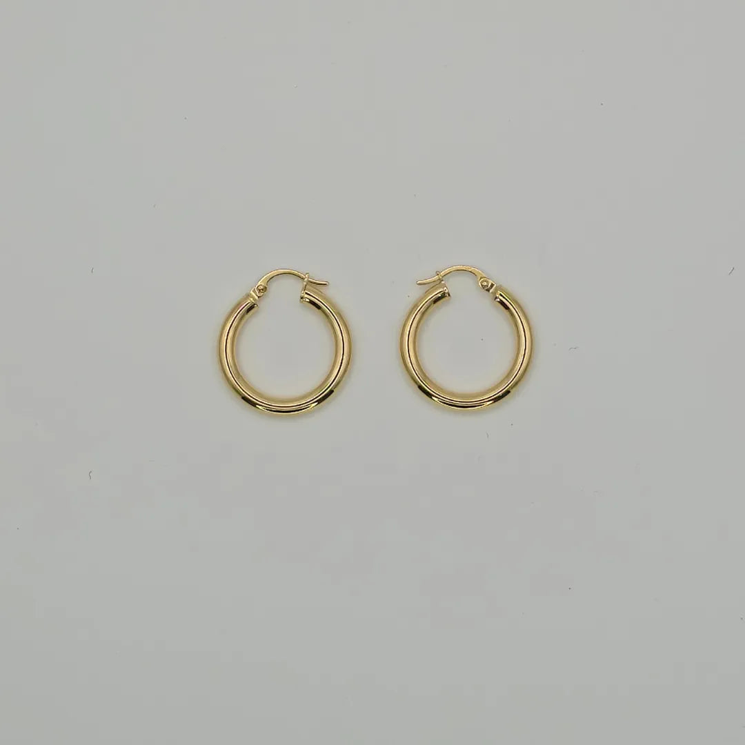 Orecchini Bombati In Oro Lucido