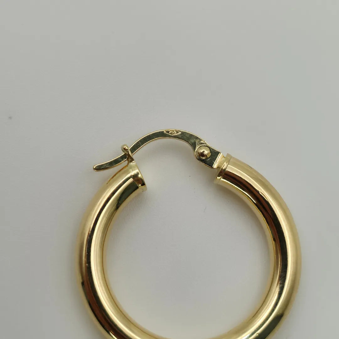 Orecchini Bombati In Oro Lucido