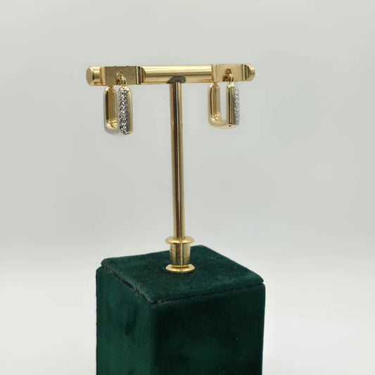 Orecchini Rettangolari in Oro 18kt