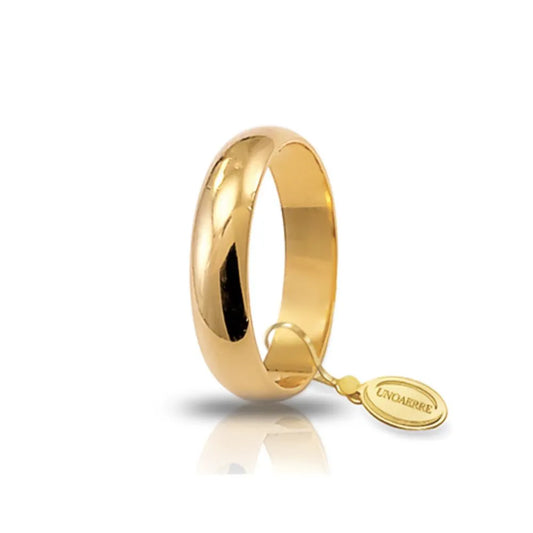 UNOAERRE - Fede Mantovana in oro giallo Gr 5,00 - Mm 4,90
