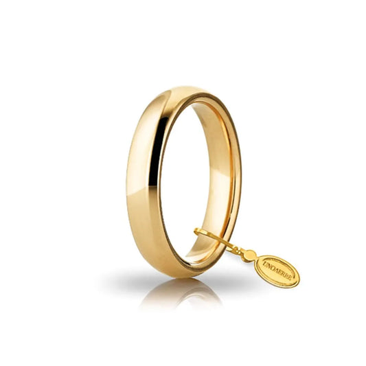 UNOAERRE - Fede Comoda mm 4,0 in oro giallo