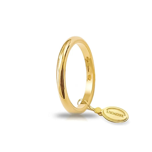 UNOAERRE - Fede Francesina in oro giallo Gr 3,00 - Mm 2,20