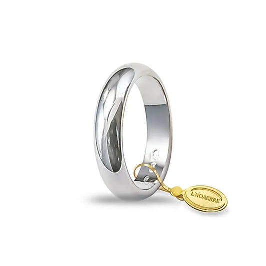 UNOAERRE - Fede Nuziale Classica gr.7 in oro bianco