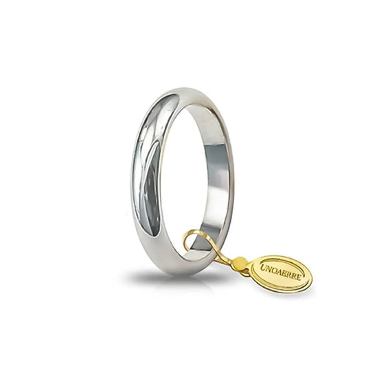 UNOAERRE - Fede Nuziale Classica gr.5 in oro bianco