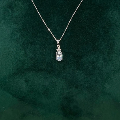 Collana Goccia Acquamarina