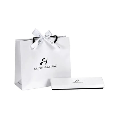 Luca Barra - COLLANA DONNA IN ACCIAIO CON CUORE CON ZIRCONI BIANCHI