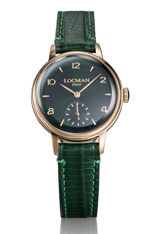 LOCMAN 1960 DONNA VERDE DORATO ROSA SECONDI PELLE 0258R03R-RRGRRGPD